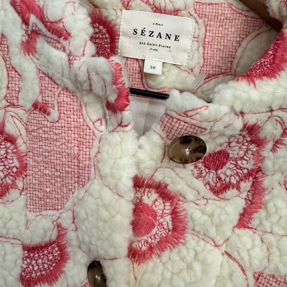 Sezane Nael jacket in Rosewood - Picture 2 of 6